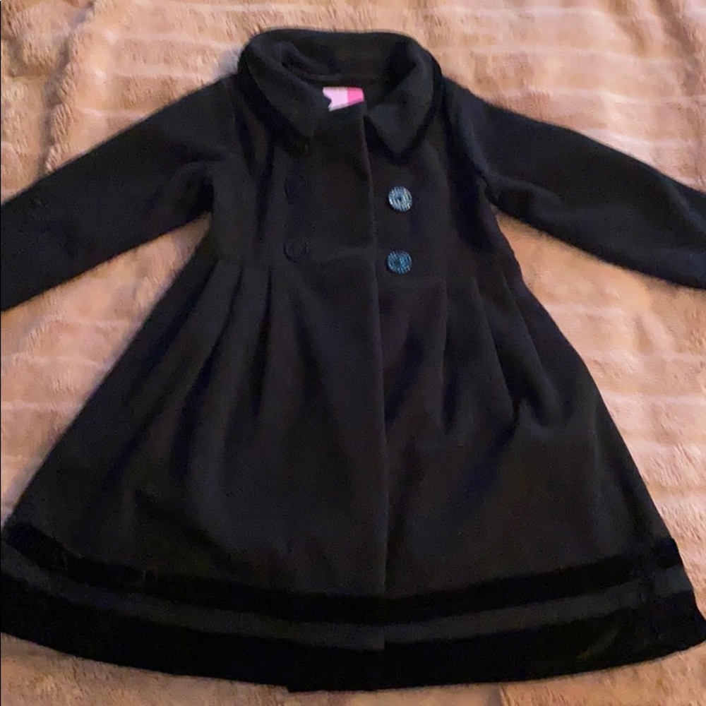Girls black pea coat